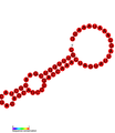 3'-terminal pseudoknot of BPYV: Predicted secondary structure from Rfam. Family RF01095.