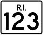 Route 123 marker