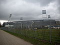 Weserstadion in 2009 with parts of the new exterior visible