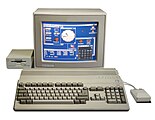 The Amiga 500, the first "low-end" 16 and 32 bit multimedia home/personal computer, was introduced in October 1987.[27]