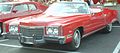 Cadillac Eldorado 1972, with detachable, two-part, fully rigid "parade boot" tonneau cover