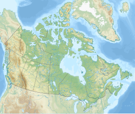 Map showing the location of Four Corners, Canada