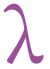 The Greek letter "lambda"