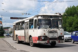 ЛиАЗ-677М в Новокузнецке, 2008 год