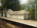 Ockley railway station platform 1 seen on the way to Horsham