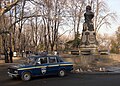 Older VAZ-2106 police car in Odesa