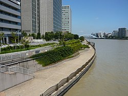 The Sumida River Terrace at Shinkawa Park