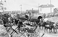 German and Bulgarian troops near the Casino boardwalk during World War I