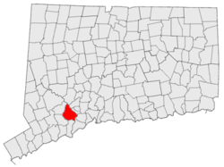 Location in Connecticut