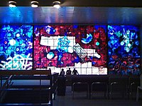 Windows by Mordecai Ardon at the Jewish National and University Library, Jerusalem