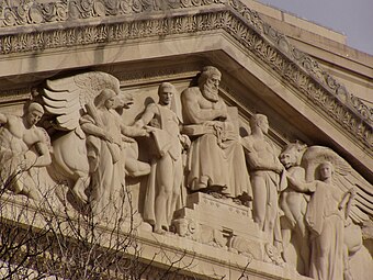 Recorder of the Archive, Pediment of National Archives and Records Administration Building, Washington D.C.