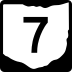 State Route 7 marker