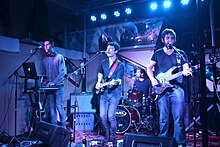 Young Aviators (from L to R) Melling, McKay, Markey and Haughey performing in December 2014