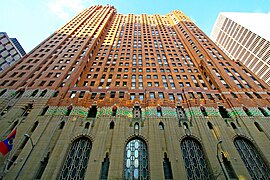 The Guardian Building, is an example of Art Deco architecture, including art moderne designs.