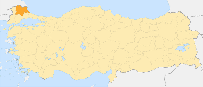 Файл:Locator map-Kırklareli Province.png