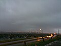 View from Nose Hill Park overlooking downtown, and facing Southeast in Spring, 2012