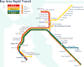 BART system map