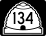 State Route 134 marker