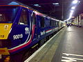 EWS 90019 in First ScotRail livery at London Euston station in 2007.