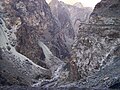 Gorge of the Kabul River, parallel to the Kabul-Jalalabad Road