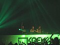 Krewella performing live in December 2012.