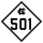 North Carolina Highway 501 marker