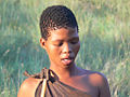 Khoisan woman with black hair