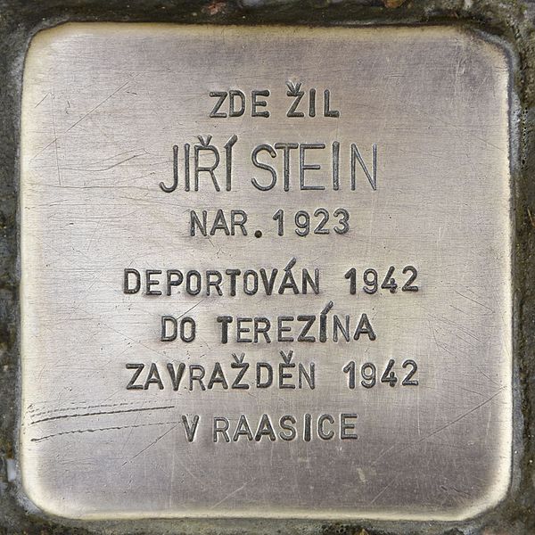 File:Stolperstein für Jiri Stein.jpg