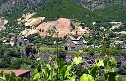 Akhtala with the monastery and fortress