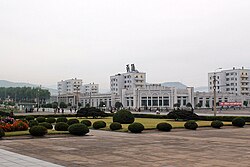 Downtown Chongjin in September 2011, as seen from the city's monument of Kim Il-sung.