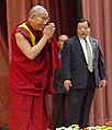 John Paul II meets Tenzin Gyatso, 14th Dalai Lama at the Vatican in 1999.