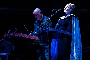 Dead Can Dance at Primavera Sound in Barcelona, Spain, 2013. Left to right: Brendan Perry, Lisa Gerrard