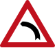 Sharp left curve