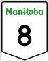 Provincial Trunk Highway 8 marker