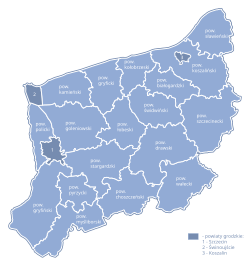 Division into counties.