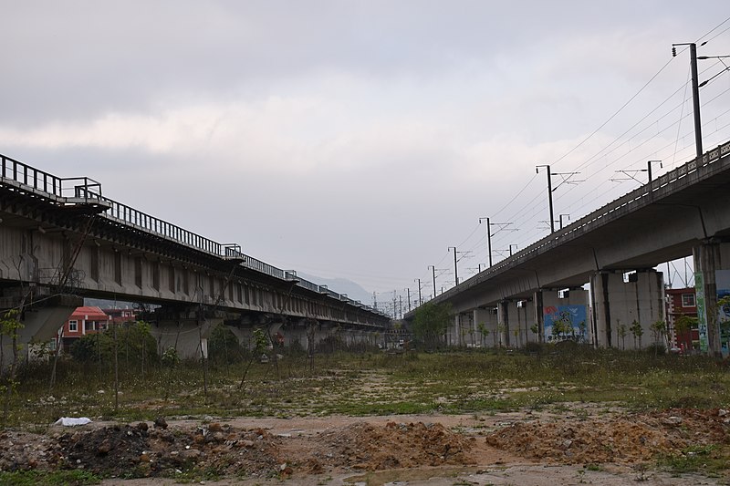 File:漳泉肖铁路与福厦铁路的联络线及福厦铁路（20200314）.jpg