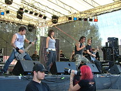 Deadlock performing live at Rock The Lake festival in 2007