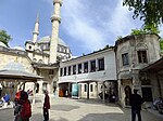 View of the elevated passage formerly used as the sultan's entrance to the mosque