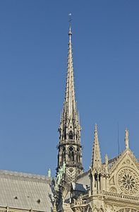 Spire of the Cathedral, originally in place 13th-18th century, recreated in the 19th century.