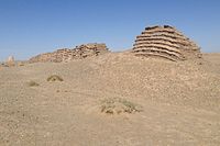 Great Wall of Han dynasty near Yumenguan.