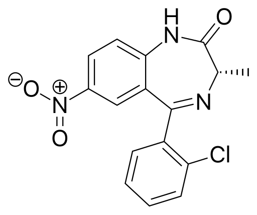 File:Meclonazepam structure.svg