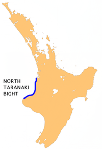 Location of North Taranaki Bight