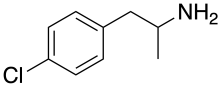 Para-Chloroamphetamine Structure.svg