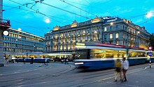 Paradeplatz, heart of Zurich's financial centre