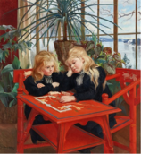 Playing Dominoes (1912)