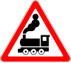 Level crossing, without barriers or gates