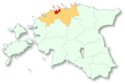 Location of Tallinn municipality in Estonia