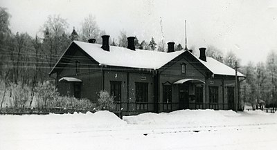 Первый вокзал ст. Алхо, 1930-е гг.