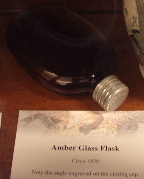 File:Amber Glass Flask.JPG