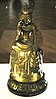 Semi-seated Bodhisattva Maitreya, Asuka Japan, 7th c. Gilt bronze. Tokyo National Museum.